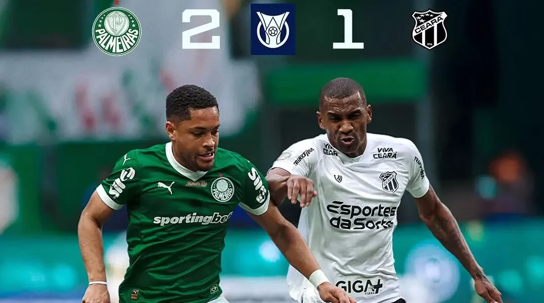 Gol menit akhir Ceara vs Santos