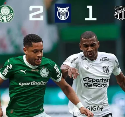 Gol menit akhir Ceara vs Santos