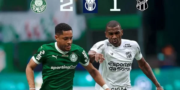 Gol menit akhir Ceara vs Santos